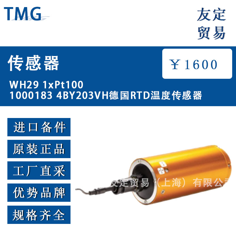 德国TMG   WH29 1xPt1001000183 4BY203VH   RTD温度传感器