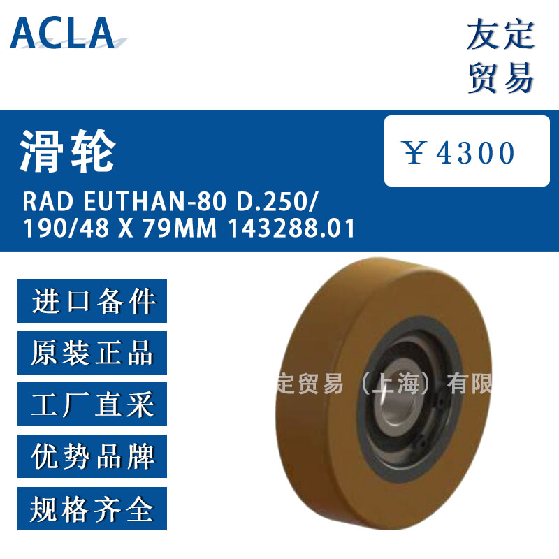 德国ACLA  RAD EUTHAN-80 D.250/190/48 X79MM 143288.01滑轮