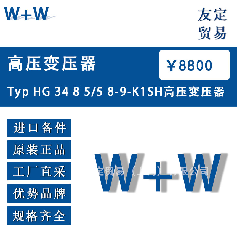 德国W+W  Typ HG 34 8 5/5 8-9-K1SH高压变压器