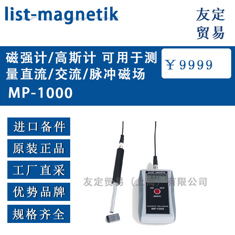 德国list-magnetik  MP-1000磁强计/高斯计 可用于测量直流/交流/脉冲磁场