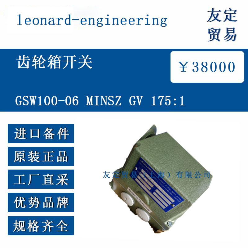 leonard-engineering GSW100-06 MINSZ GV 175:1 齿轮箱开关
